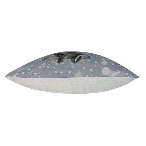 Animal Grey Cushions - Snowy Dog Cushion Cover Fog Evans Lichfield