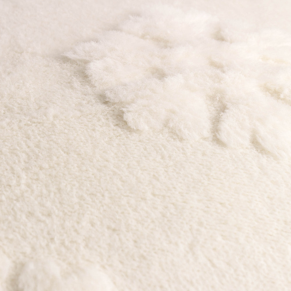 Snowflakes Faux Fur Throw Snow White