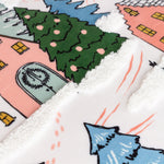 furn. Snowy Village Tree Cushion Cover in Multicolour