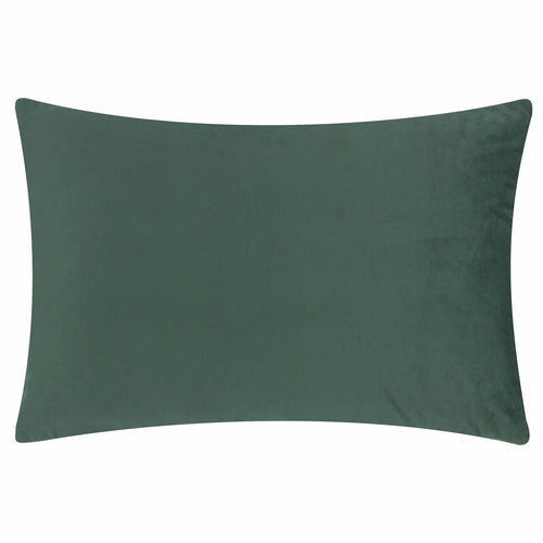 Softie Grid Quilted Cushion Green