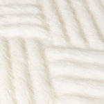 Paoletti Sonnet Cut Faux Fur Cushion Cover in Ecru
