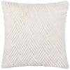 Paoletti Sonnet Cut Faux Fur Cushion Cover in White