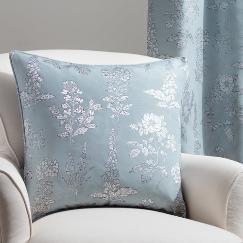 Floral Blue Cushions - Sophia  Cushion Cover Blue Wylder