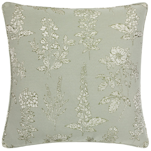 Floral Green Cushions - Sophia  Cushion Cover Sage Wylder