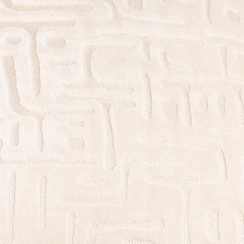 Soren Cut Velvet Cushion Chalk