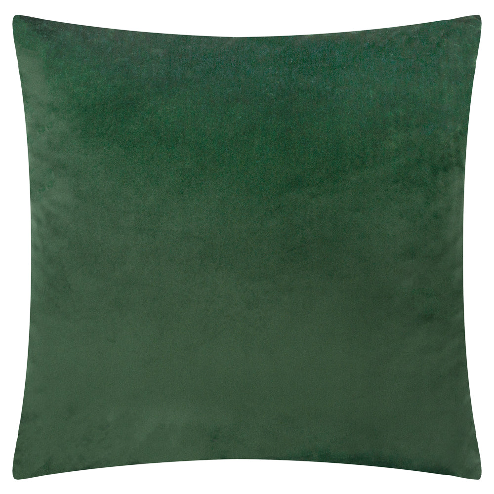 Soren Cut Velvet Cushion Smoke Green