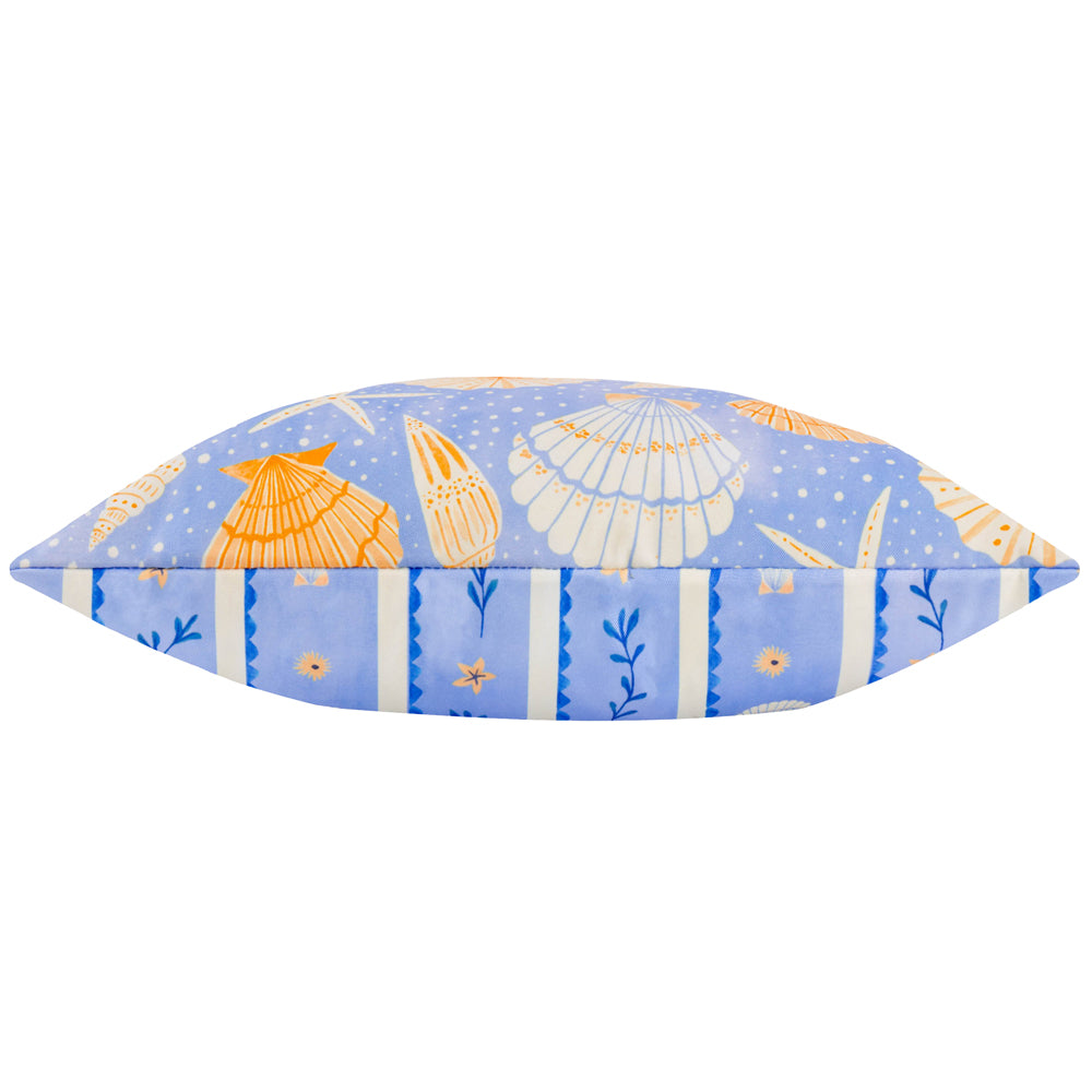 Sea Shells Outdoor Printed Cushion Blue