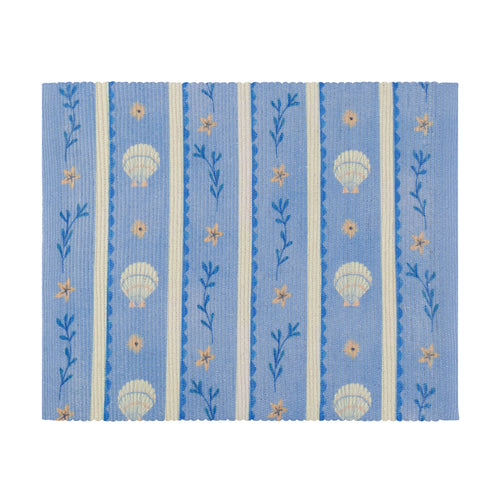  Blue Kitchen - Sea Shells Indoor/Outdoor Placemats Blue furn.