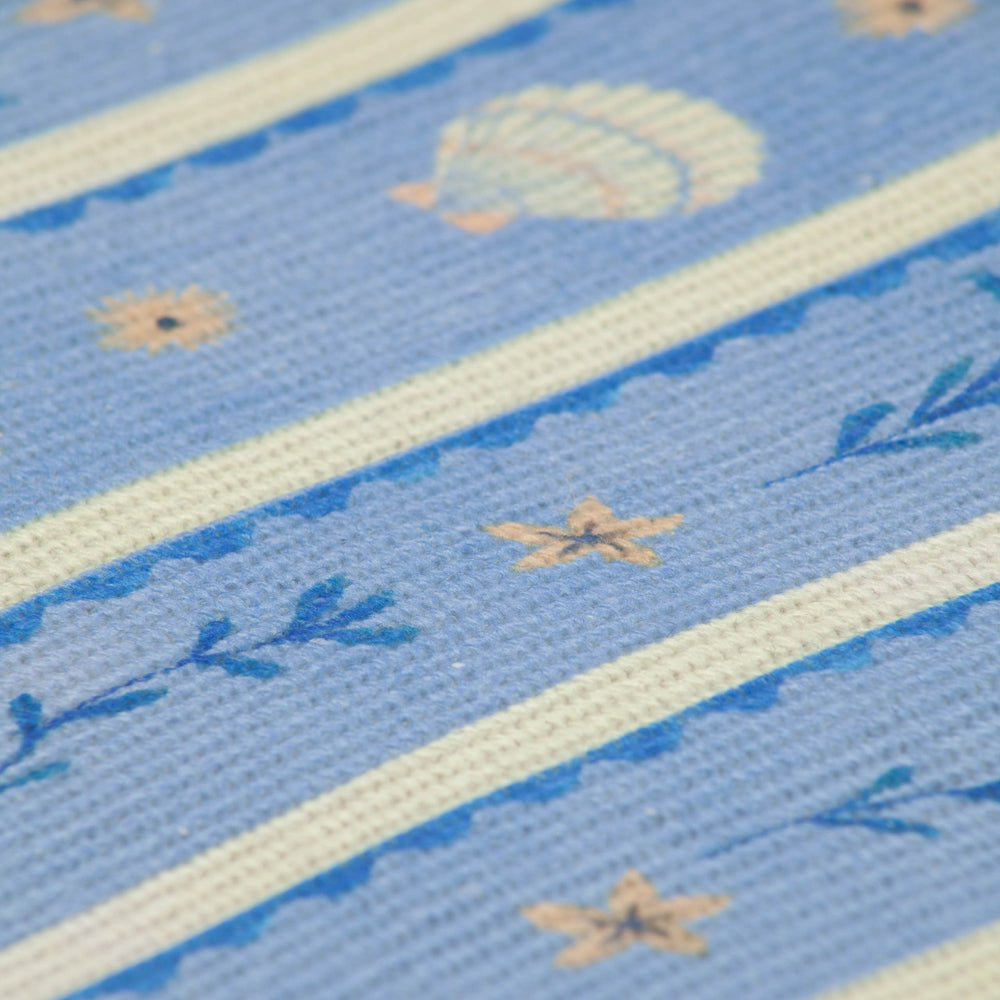 Sea Shells Indoor/Outdoor Set of 4 Placemats Blue