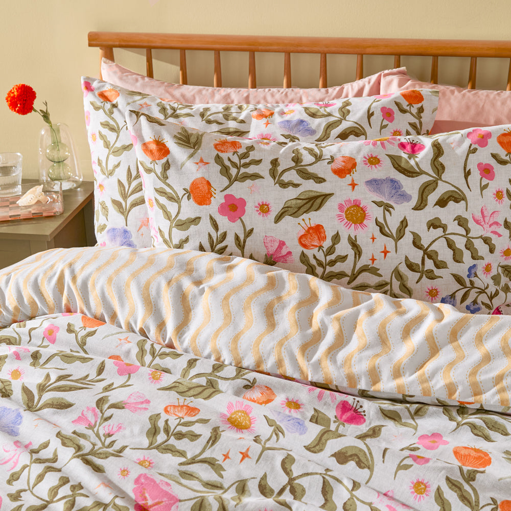 Summer Solstice Reversible Duvet Cover Set Multicolour
