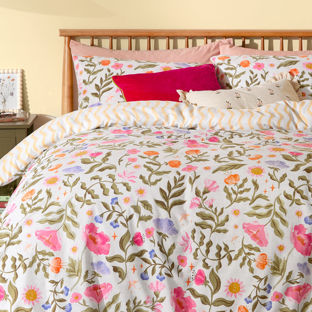 Summer Solstice Reversible Duvet Cover Set Multicolour
