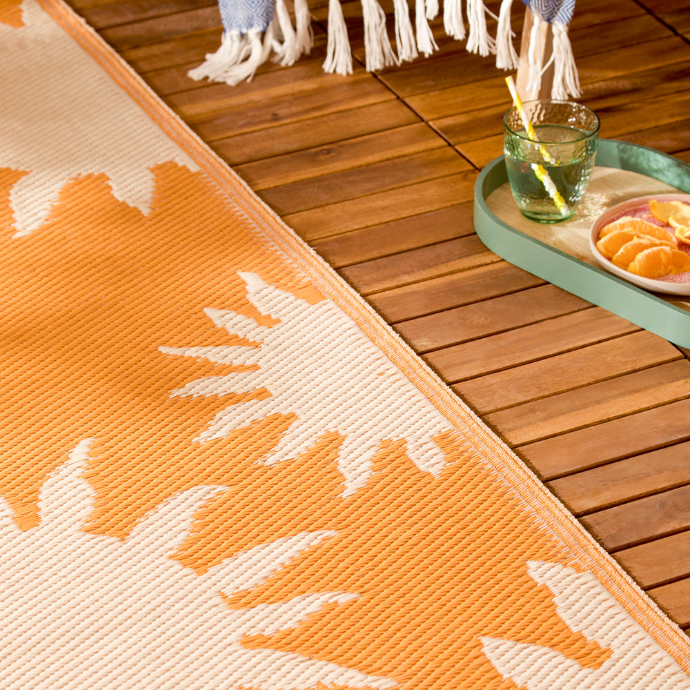 Summer Solstice Indoor/Outdoor Rug Sunrise Yellow