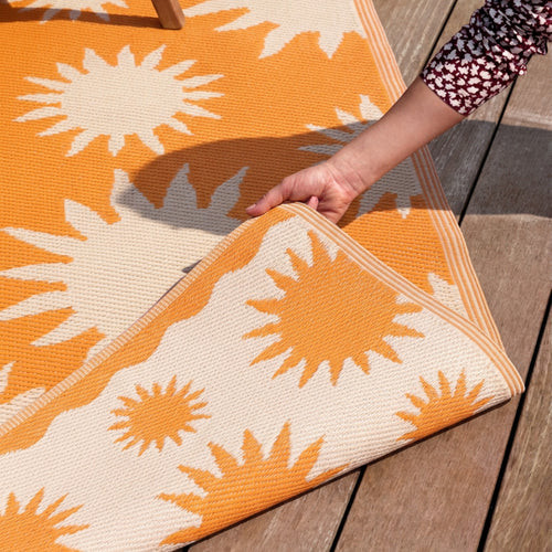 Summer Solstice Indoor/Outdoor Rug Sunrise Yellow