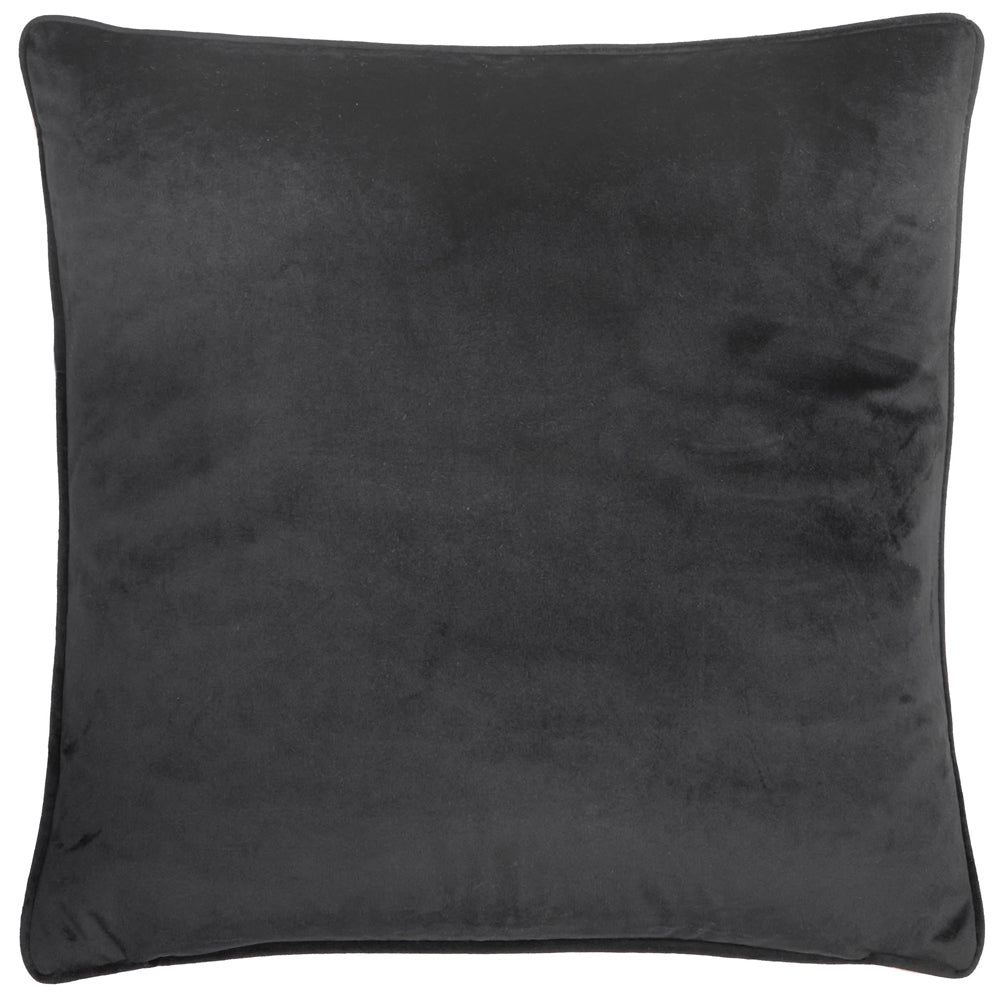 Spooky Spritz Velvet Halloween Cushion Pink/Mono