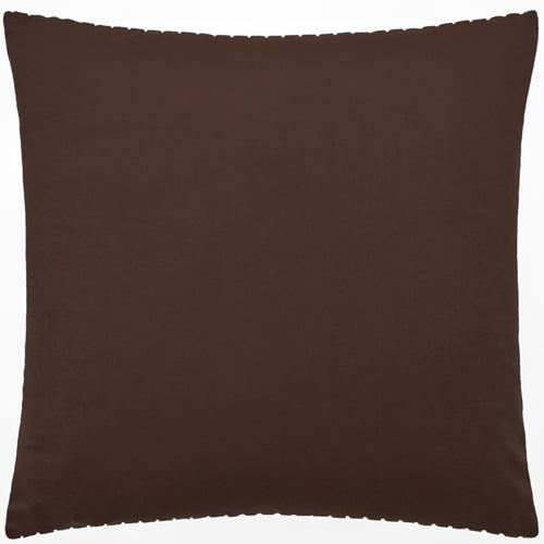 Savoy Stripe Velvet Cushion Chocolate