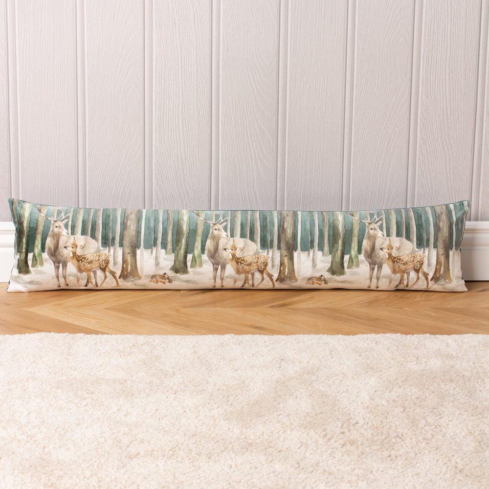 Animal Beige Cushions - Stag Scene  Draught Excluder Teal Evans Lichfield