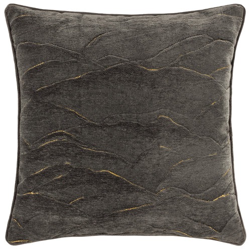Abstract Black Cushions - Stratus  Cushion Cover Charcoal Paoletti