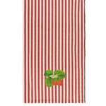 Wylder Nature Strawberry Stripes Indoor/Outdoor Table Runner in Candy Cane