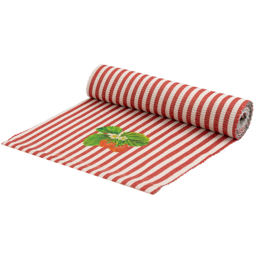 Striped Red Accessories - Strawberry Stripes Indoor/Outdoor Table Runner Candy Cane Wylder Nature