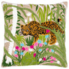Wylder Sulta Embroidered Tiger Cushion Cover in Multicolour