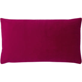 Paoletti Sunningdale Velvet Rectangular Cushion Cover in Cerise
