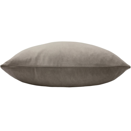 Plain Brown Cushions - Sunningdale Velvet Rectangular Cushion Cover Mink Paoletti
