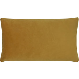 Paoletti Sunningdale Velvet Rectangular Cushion Cover in Saffron