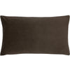Paoletti Sunningdale Velvet Rectangular Cushion Cover in Truffle