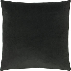 Paoletti Sunningdale Velvet Square Cushion Cover in Charcoal