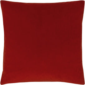 Paoletti Sunningdale Velvet Square Cushion Cover in Flame