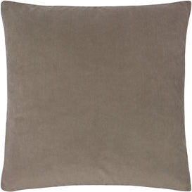 Paoletti Sunningdale Velvet Square Cushion Cover in Mink