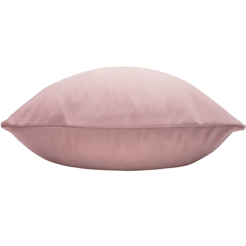 Plain Pink Cushions - Sunningdale Velvet Square Cushion Cover Powder Paoletti