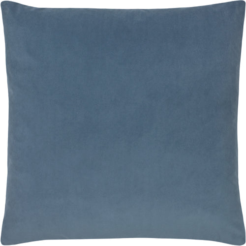 Paoletti Sunningdale Velvet Square Cushion Cover in Wedgewood