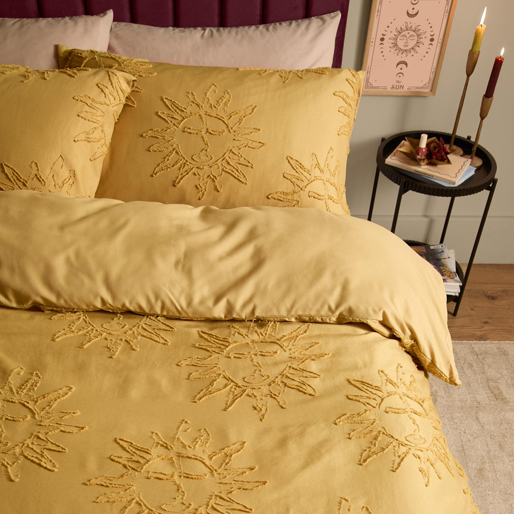  Gold Bedding - Suns Soft Tufted Duvet Cover Set Gold Duvet Day