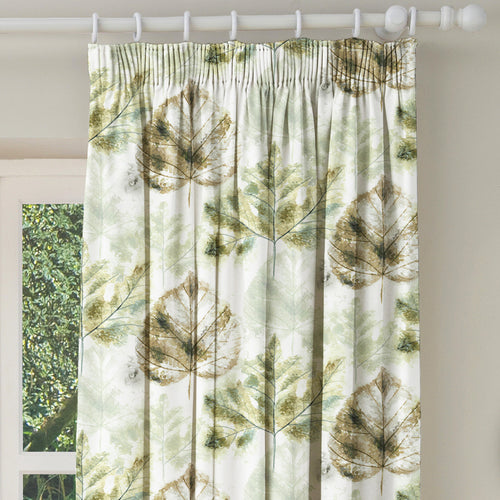 Floral Green M2M - Sycamore Sage Made to Measure Curtains Evans Lichfield