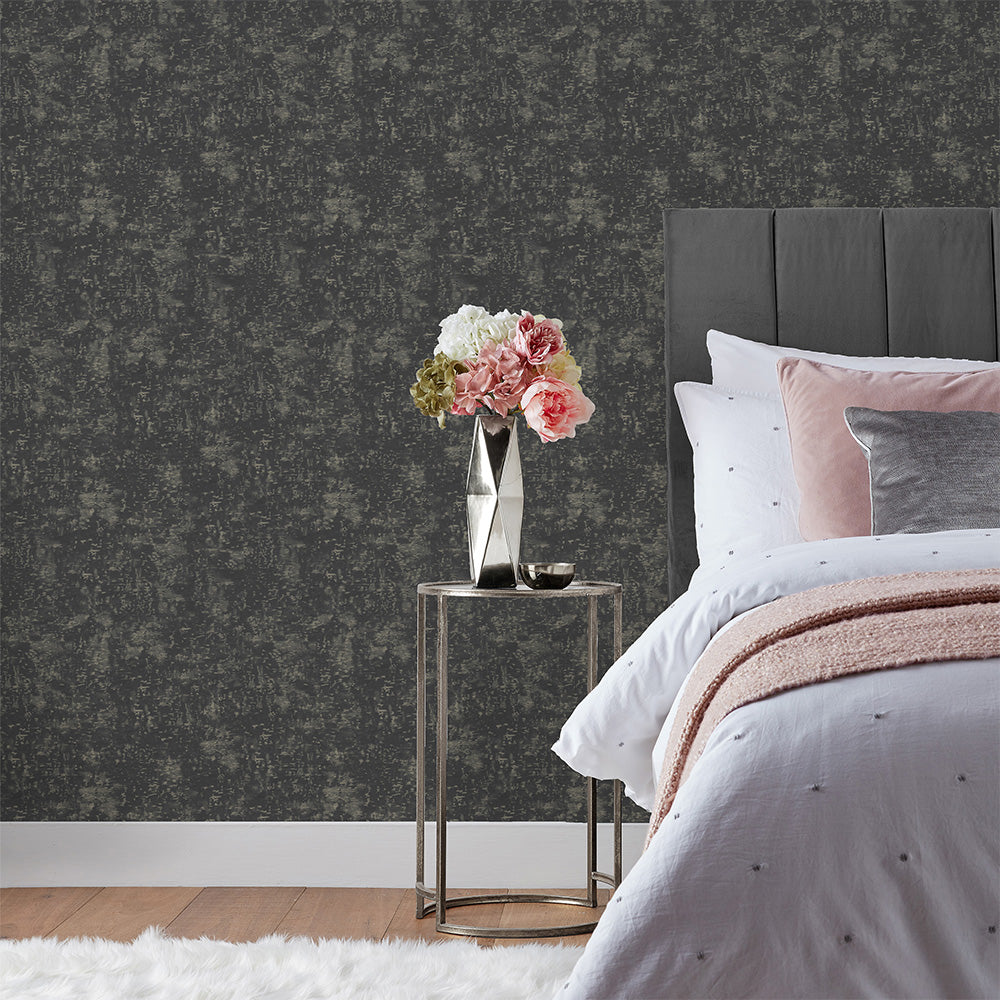 Symphony Vinyl Wallpaper Black