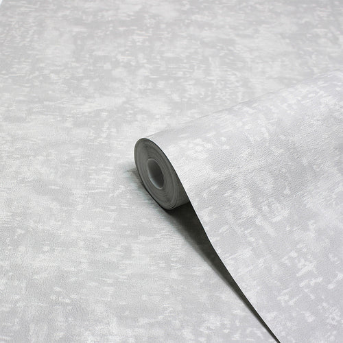 Abstract Grey Wallpaper - Symphony Vinyl Wallpaper Sample Silver Paoletti