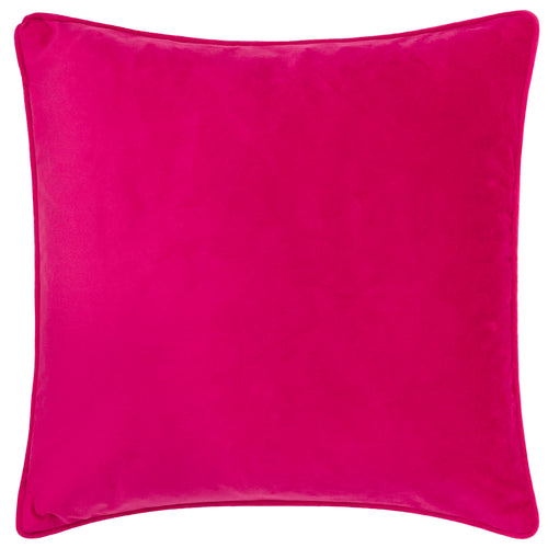 Floral Pink Cushions - Taormina Floral Piped Cushion Cover Magenta furn.