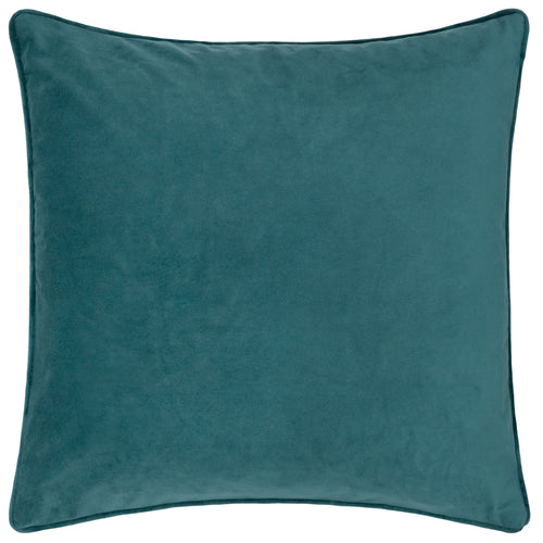 Floral Blue Cushions - Taormina Floral Piped Cushion Cover Teal furn.