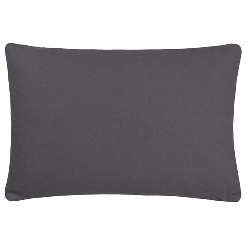 Geometric Grey Cushions - Taya Rectangular Cotton Tufted Cushion Cover Grey Yard
