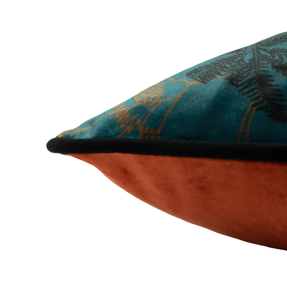 Tropica Cheetah Cushion Teal
