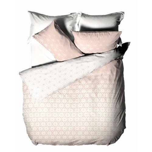 Geometric Pink Bedding - Tessellate Geometric Duvet Cover Set Blush/Gold furn.