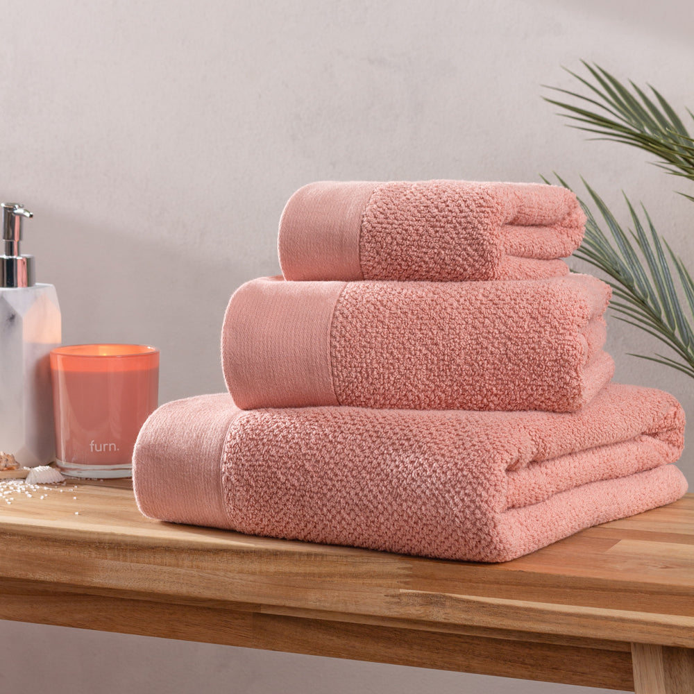 Blush pink 2025 bath sheets