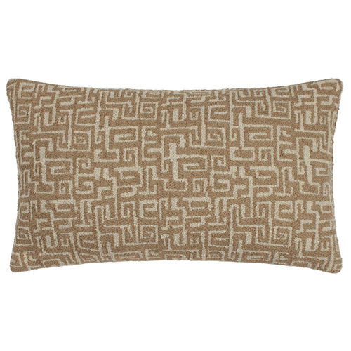 Geometric Brown Cushions - Thalia Rectangular Cushion Cover Toffee/Nougat HÖEM