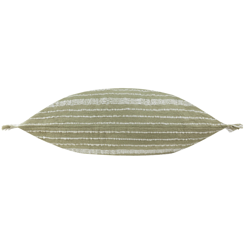 Tide Textured Stripe Outdoor Cushion Moss