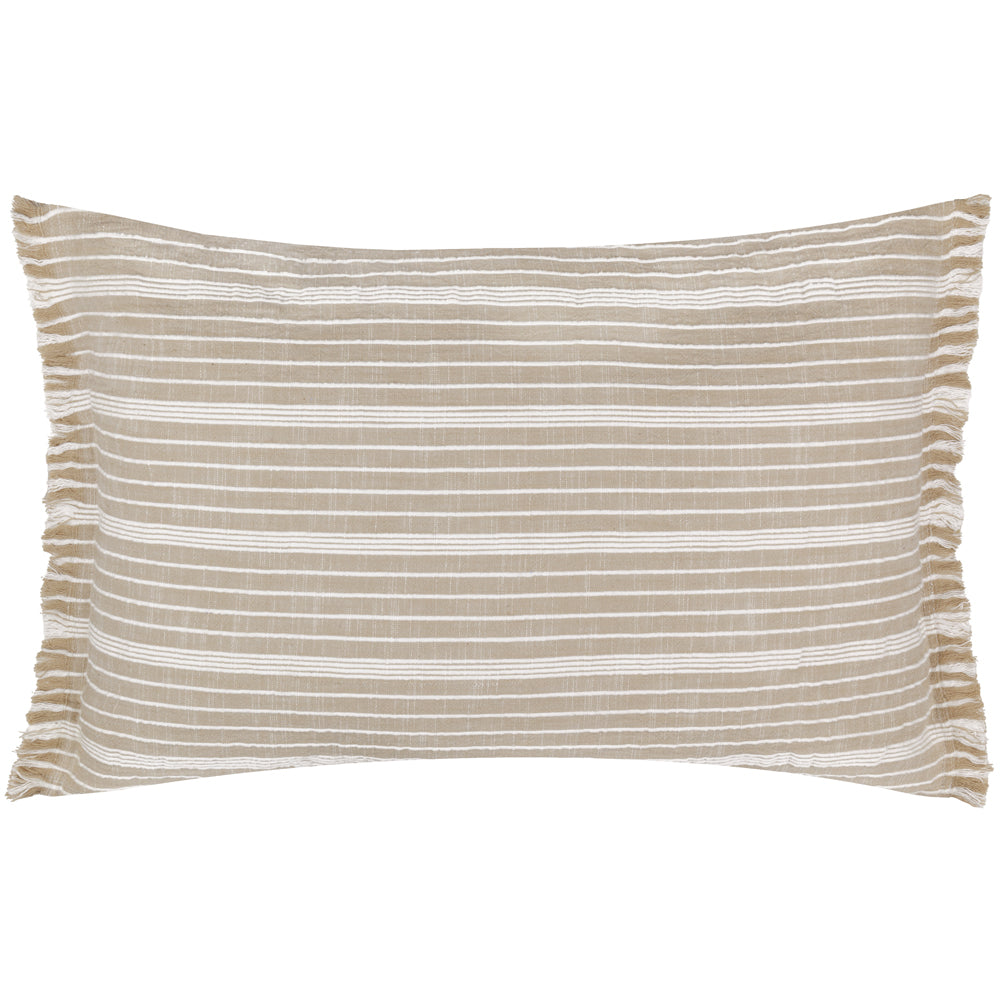 Tide Textured Stripe Outdoor Cushion Natural
