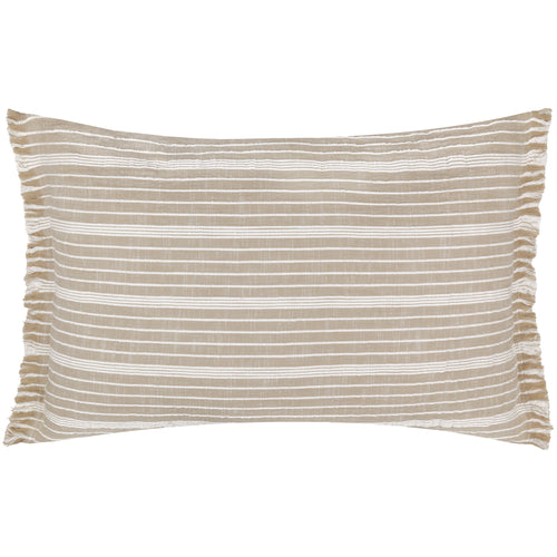 Striped Cream Cushions - Tide Textured Stripe Cushion Cover Natural Yard