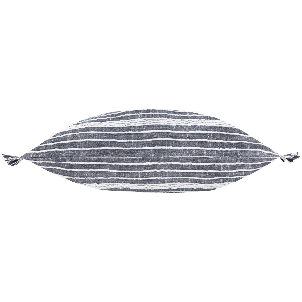 Tide Textured Stripe Outdoor Cushion Navy