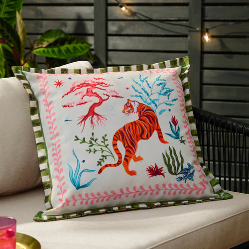 Jungle Multi Cushions - Tiger Dream Outdoor Cushion Cover Multicolour Furn