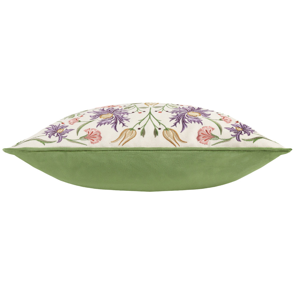 Tilda Embroidered Floral Cushion Multicolour